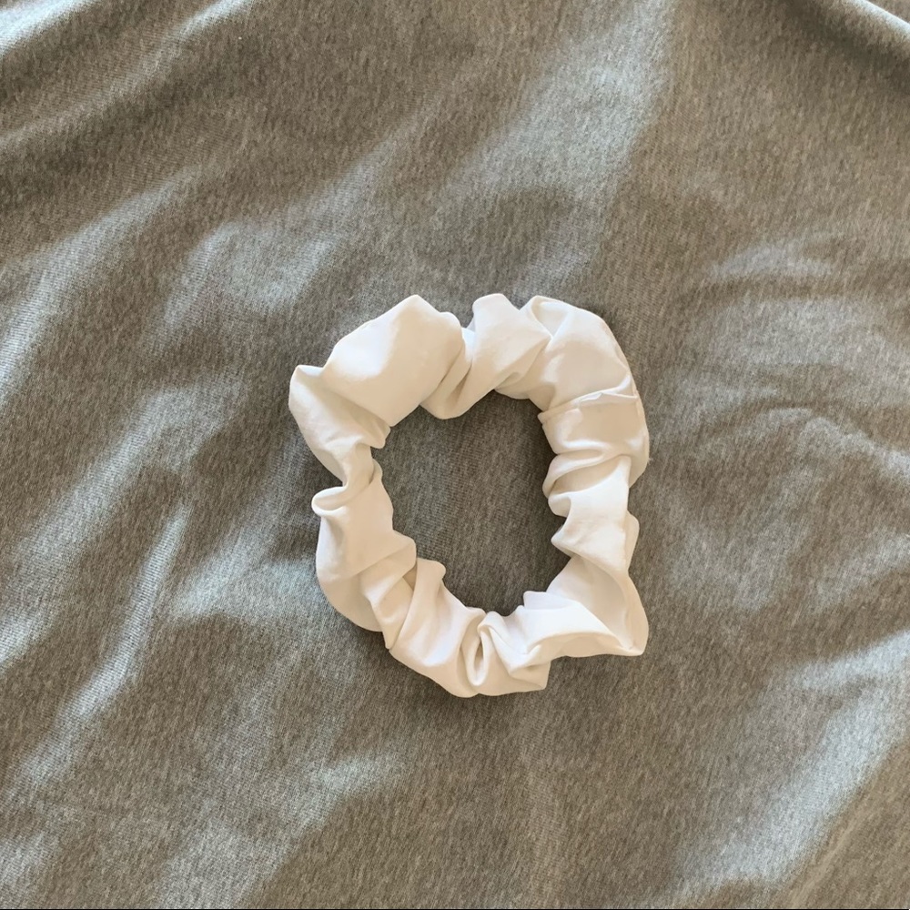 White Lululemon Scrunchie
